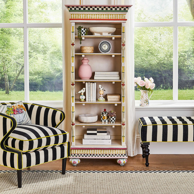 MacKenzie-Childs Wildflowers Bird Topiaries, Set of 2