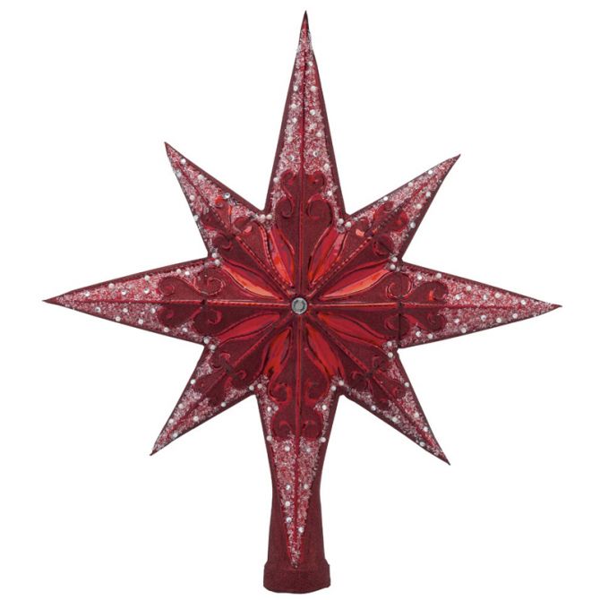 Christopher Radko Ruby Stellar Tree Topper