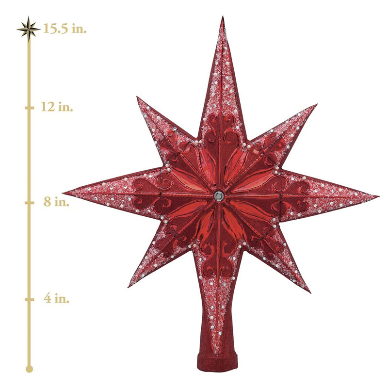 Christopher Radko Ruby Stellar Tree Topper