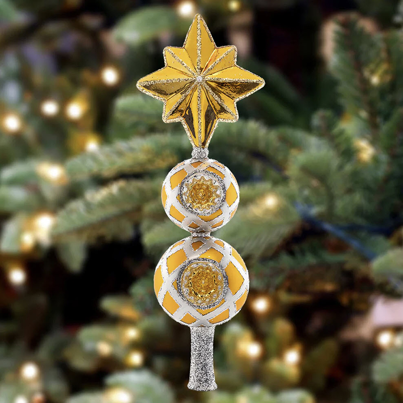 Christopher Radko Christmas Star Finial Tree Topper