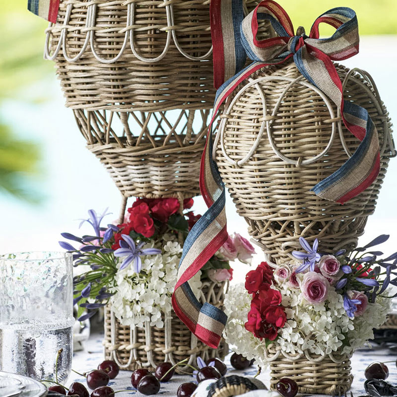 Juliska Provence Rattan Hot Air Balloon, Small