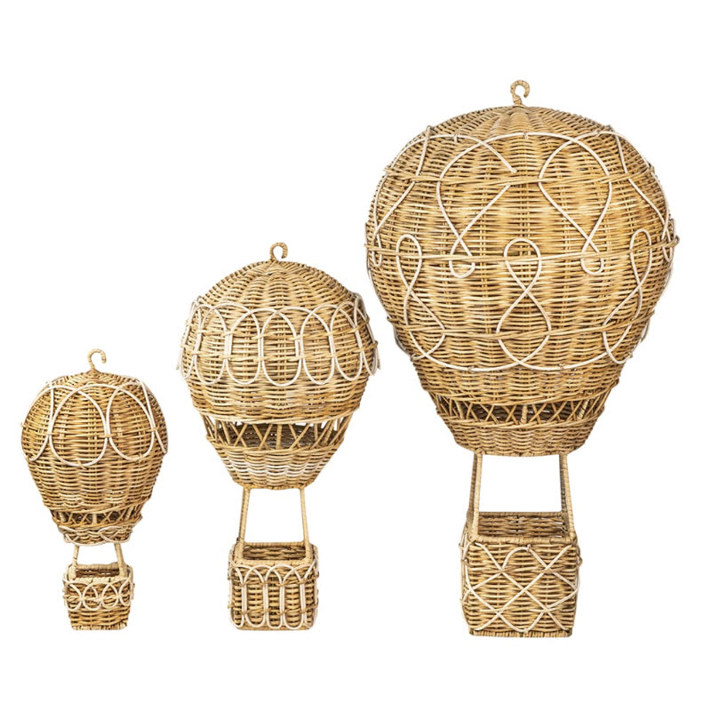 Juliska Provence Rattan Hot Air Balloon, Small