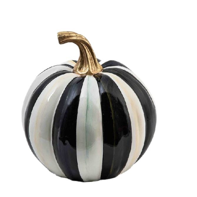 MacKenzie-Childs Courtly stripe Glossy Pumpkin, Small