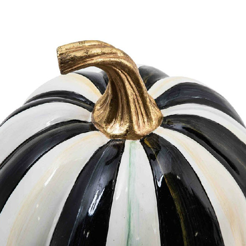 MacKenzie-Childs Courtly stripe Glossy Pumpkin, Small