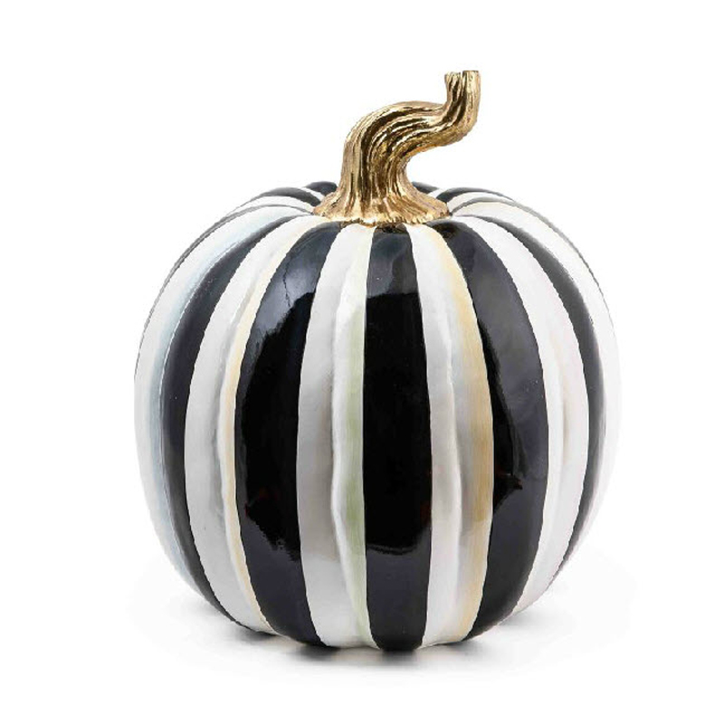 MacKenzie-Childs Courtly Stripe Glossy Pumpkin, Large | 35509-0589