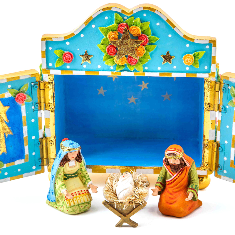 MacKenzie-Childs Patience Brewster Mini Nativity Retablo