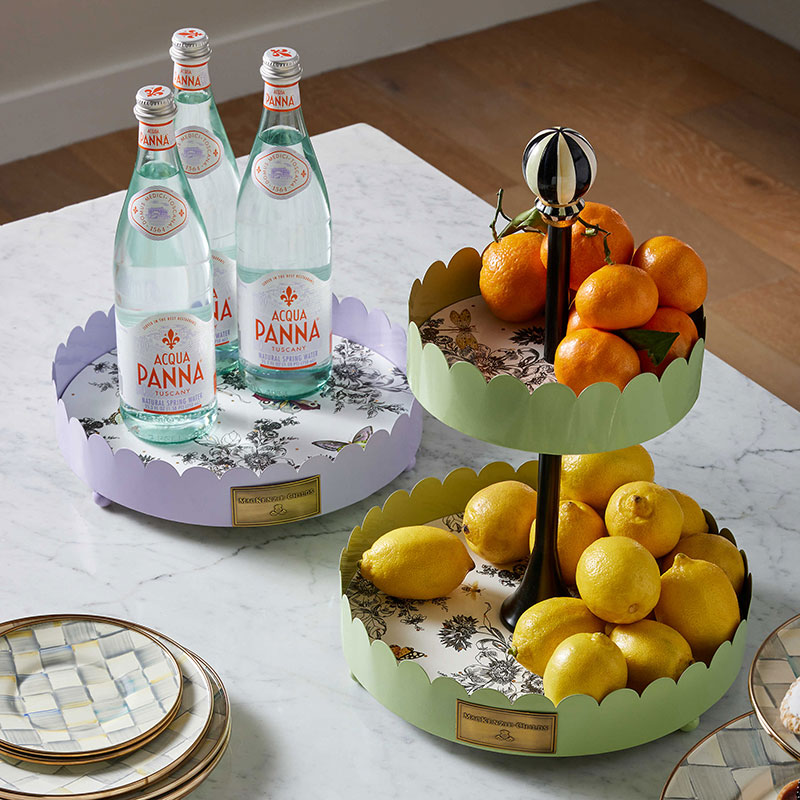 MacKenzie-Childs Butterfly Toile Tray