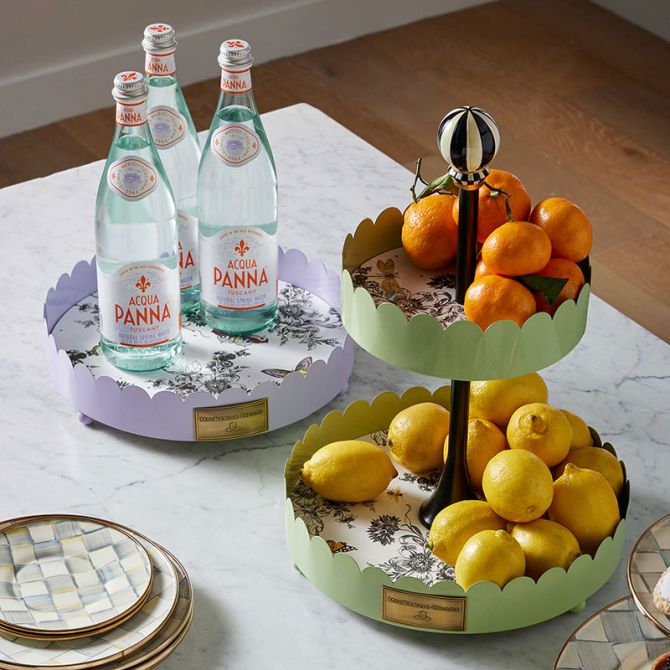 MacKenzie-Childs Butterfly Toile Tray | 35514-2090 | Borsheims