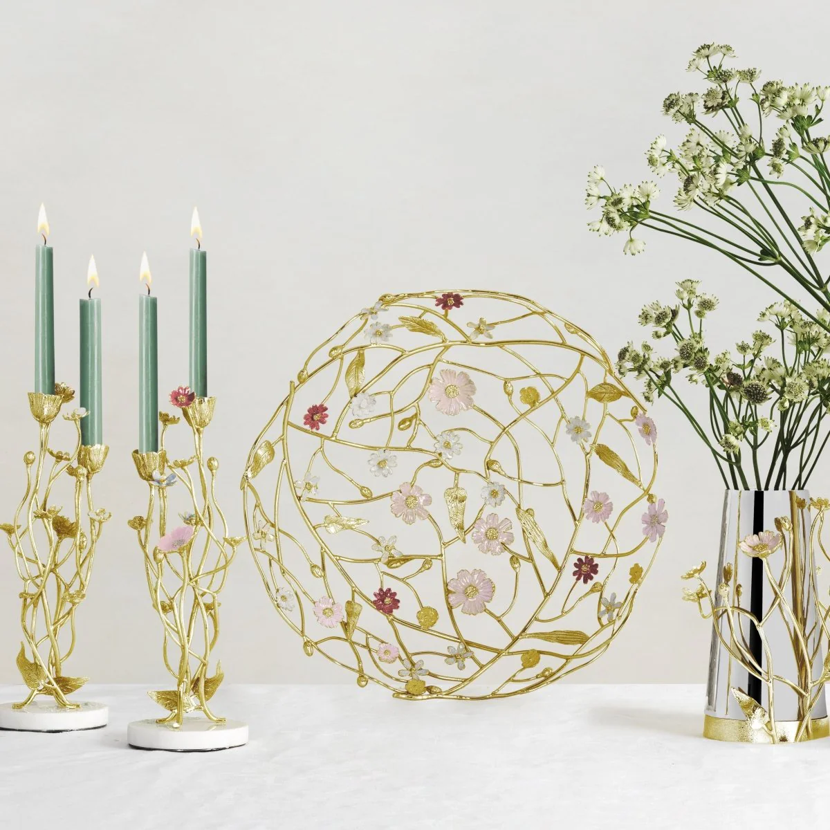 Michael Aram Wildflowers Centerpiece Basket