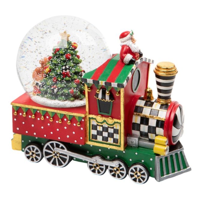 MacKenzie-Childs Toyland Train Snowglobe