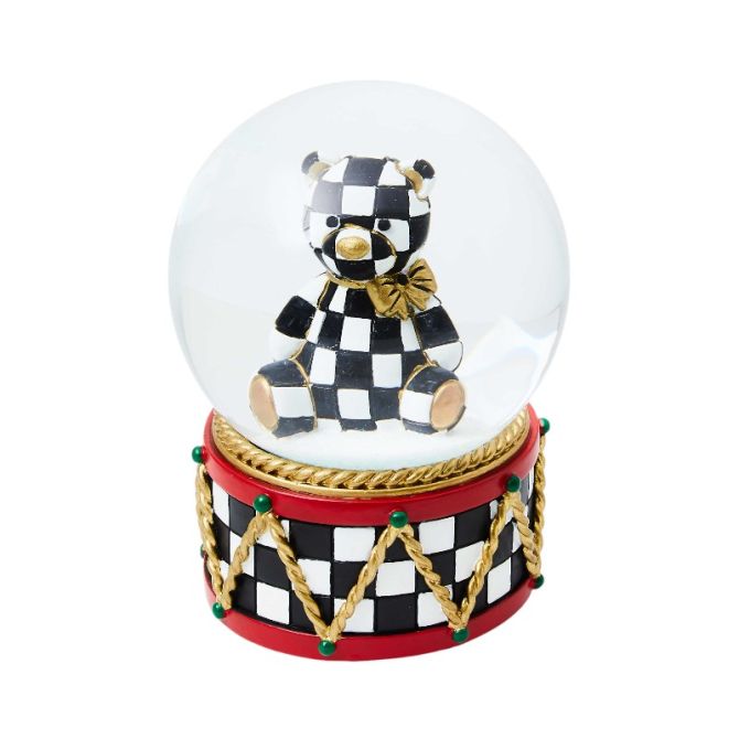 MacKenzie-Childs Courtly Bear Snowglobe