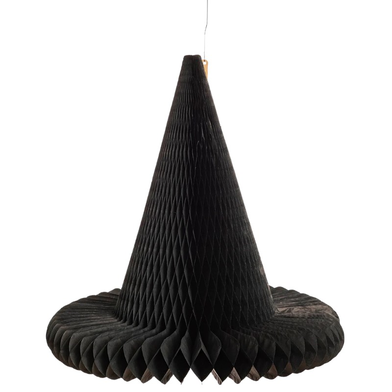 Hester and Cook Honeycomb Witch Hat, Black and Large