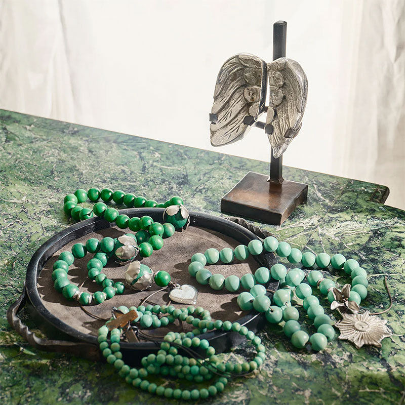 Jan Barboglio Blue Peace Blessing Beads