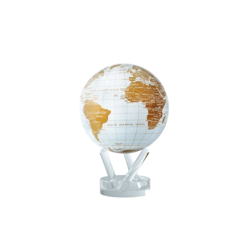 MOVA White and Gold Globe, 8.5