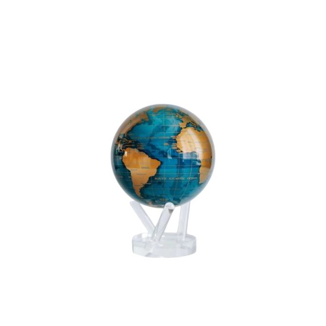 MOVA Blue and Gold Globe, 8.5"