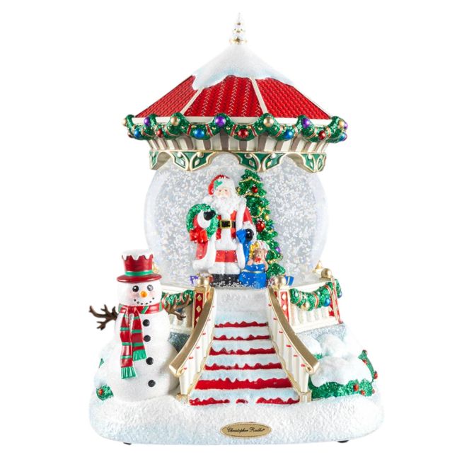 Christopher Radko Santa's Enchanted Gazebo Snowglobe