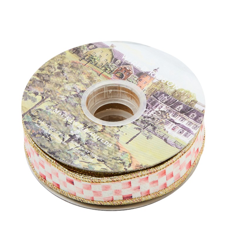 MacKenzie-Childs Rosy Check Ribbon, 1