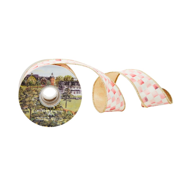 MacKenzie-Childs Rosy Check Ribbon, 2