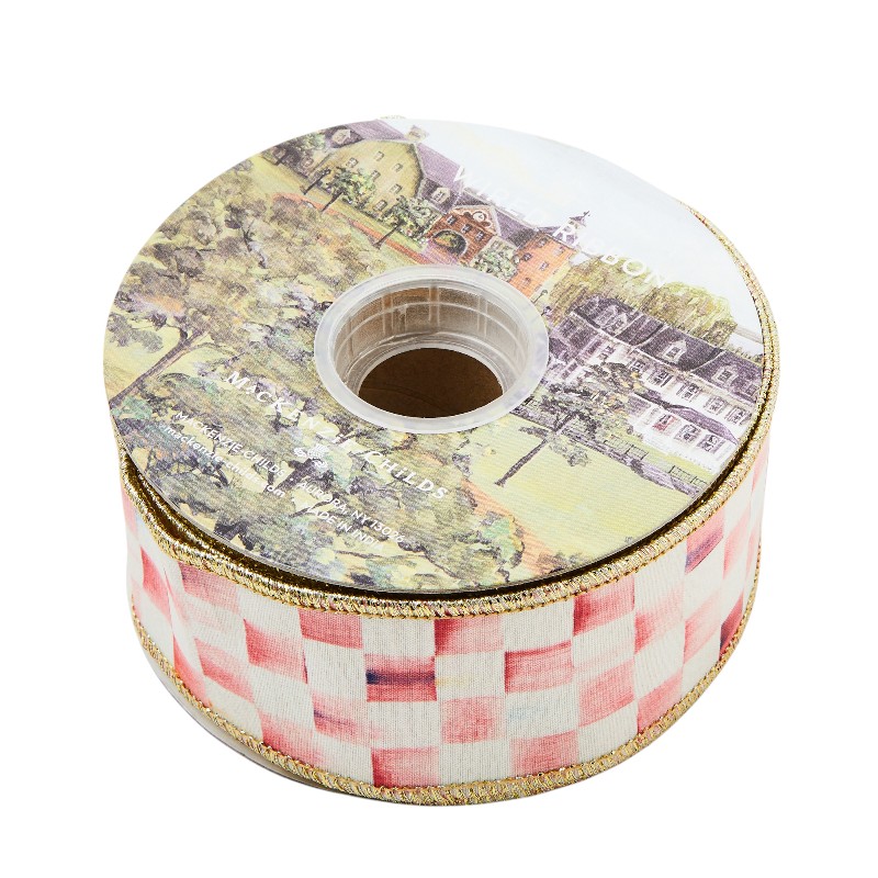 MacKenzie-Childs Rosy Check Ribbon, 2