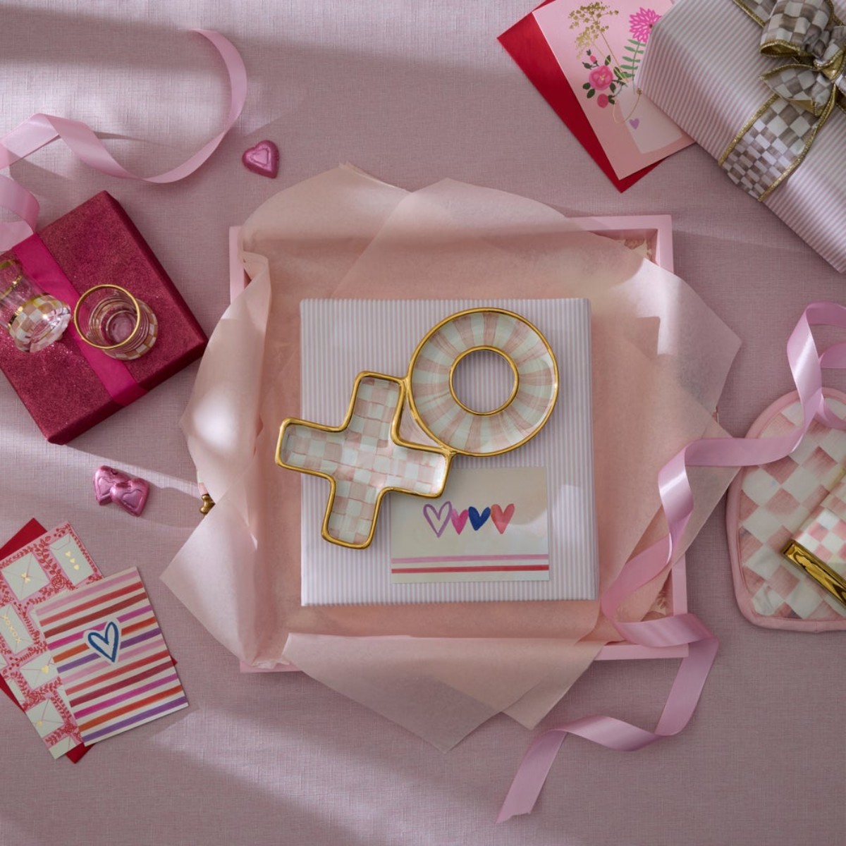 MacKenzie-Childs Rosy XO Dish