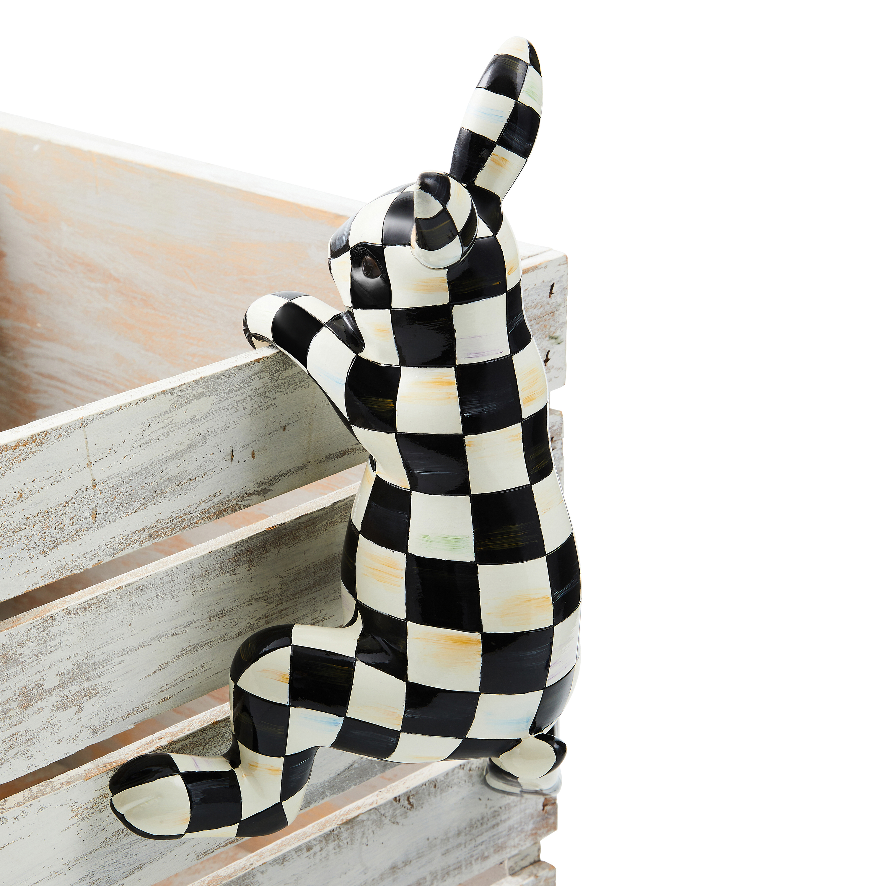 MacKenzie-Childs Courtly Check Bunny Fence Climber