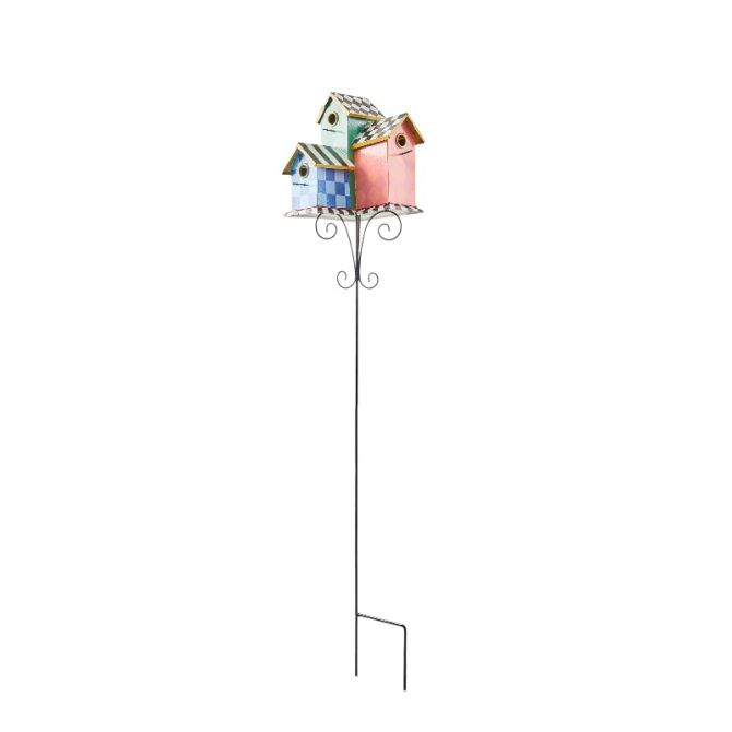 MacKenzie-Childs Birdhouse Condo Garden Stake