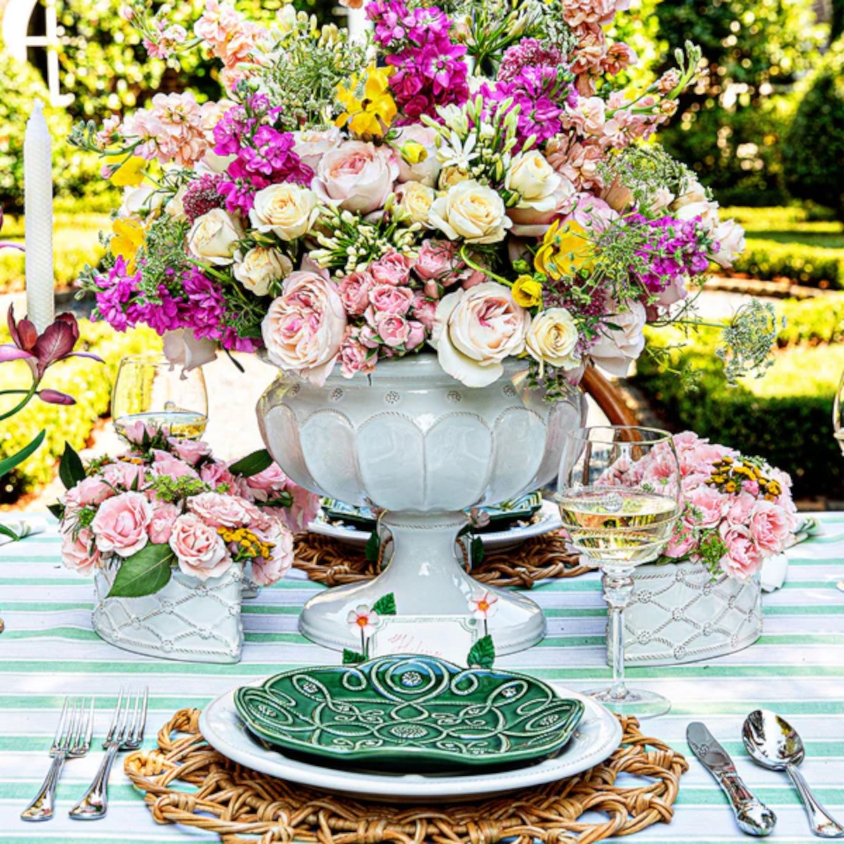 Juliska Berry & Thread Whitewash Decorative Urn, Large