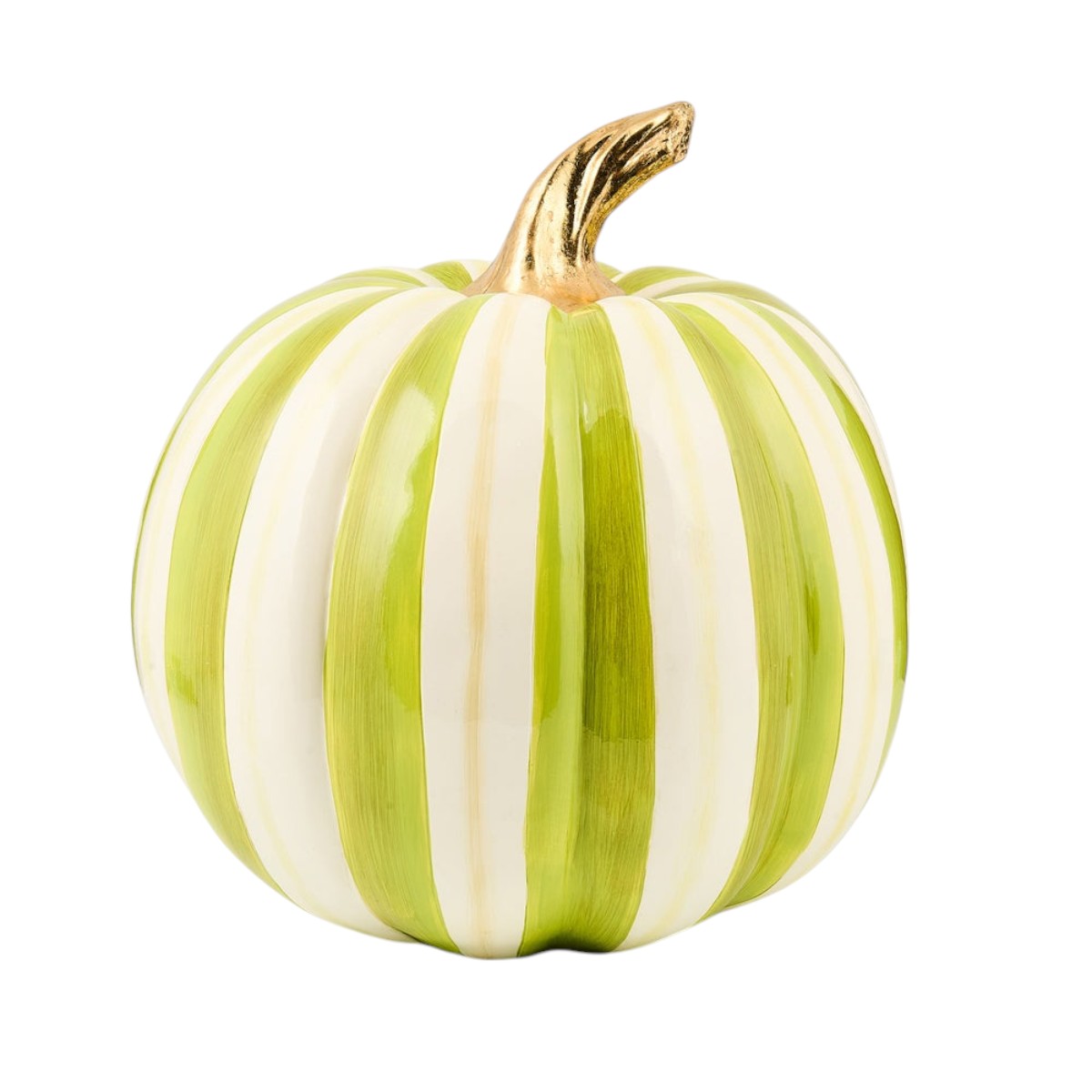 MacKenzie-Childs Moss Check Pumpkin, Medium