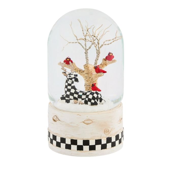 MacKenzie-Childs Deer Farmhouse Snowglobe