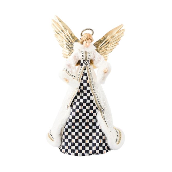 MacKenzie-Childs Courtly Noel Fabric Angel Tree Topper