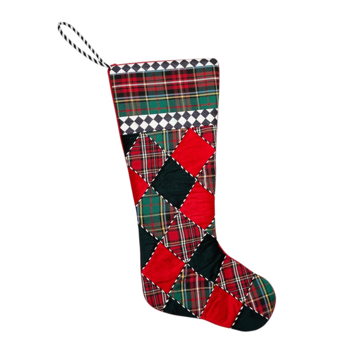 MacKenzie-Childs Tartan Stocking