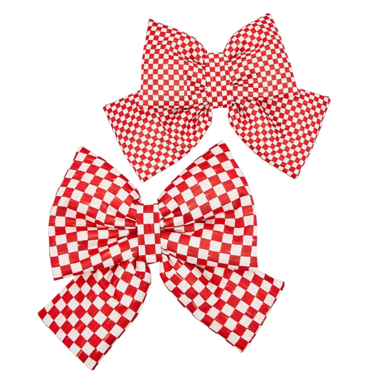 MacKenzie-Childs Red Check Bow, Medium