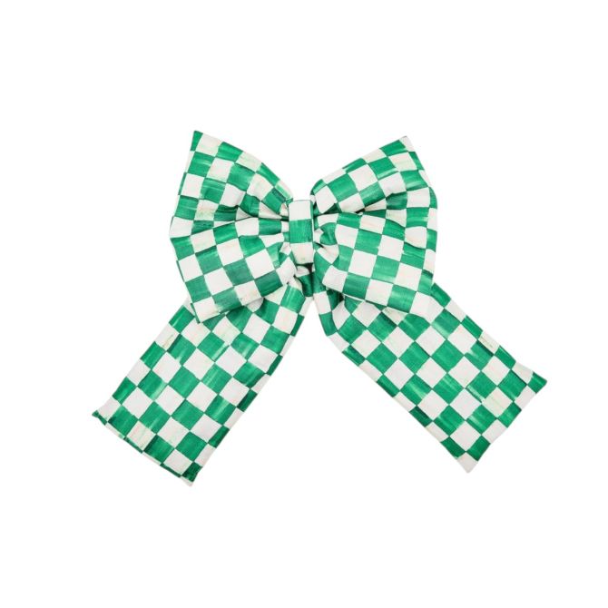 MacKenzie-Childs Green Check Bow, Large