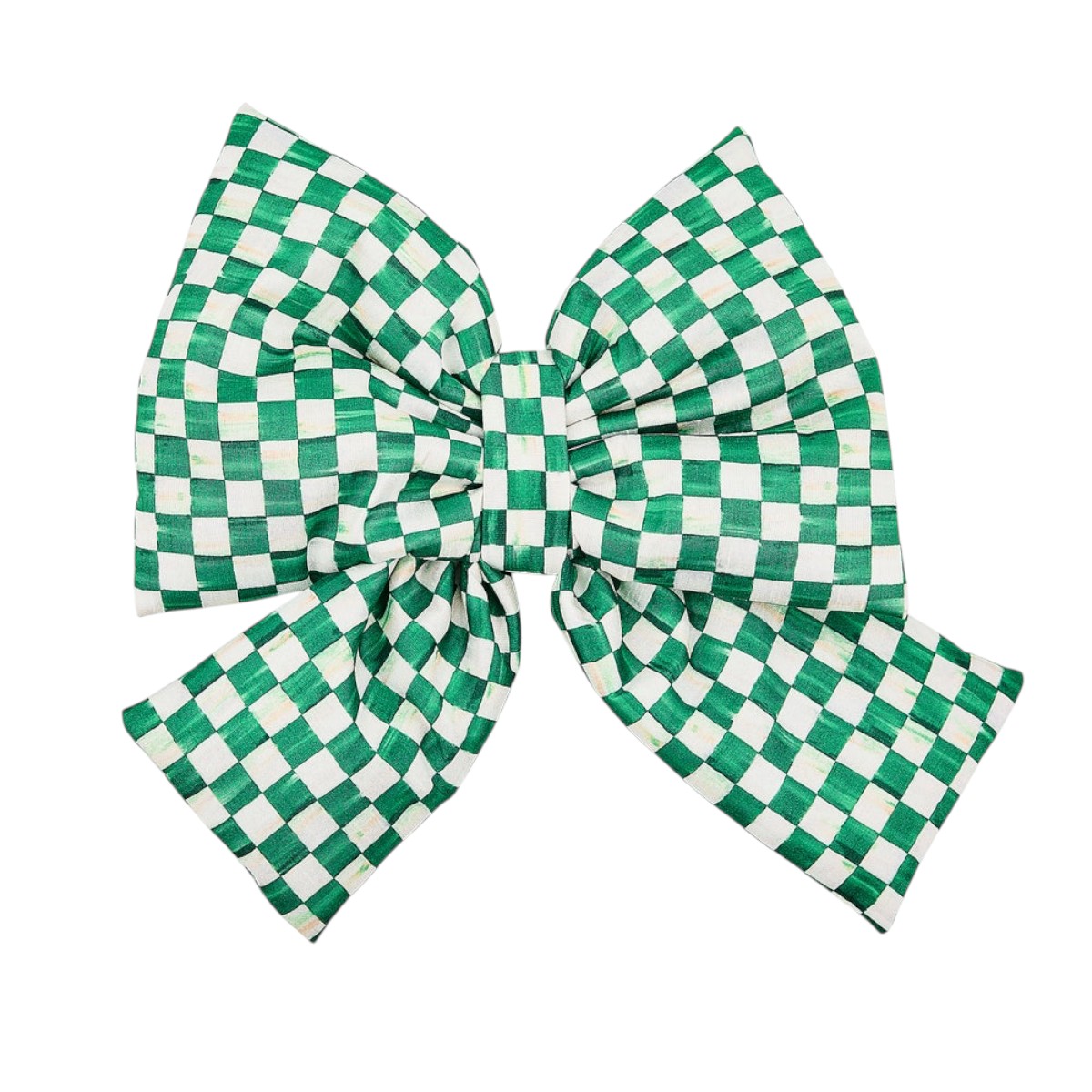 MacKenzie-Childs Green Check Bow, Medium