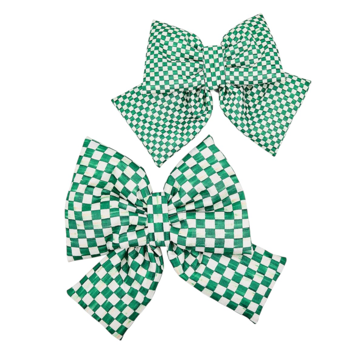MacKenzie-Childs Green Check Bow, Medium