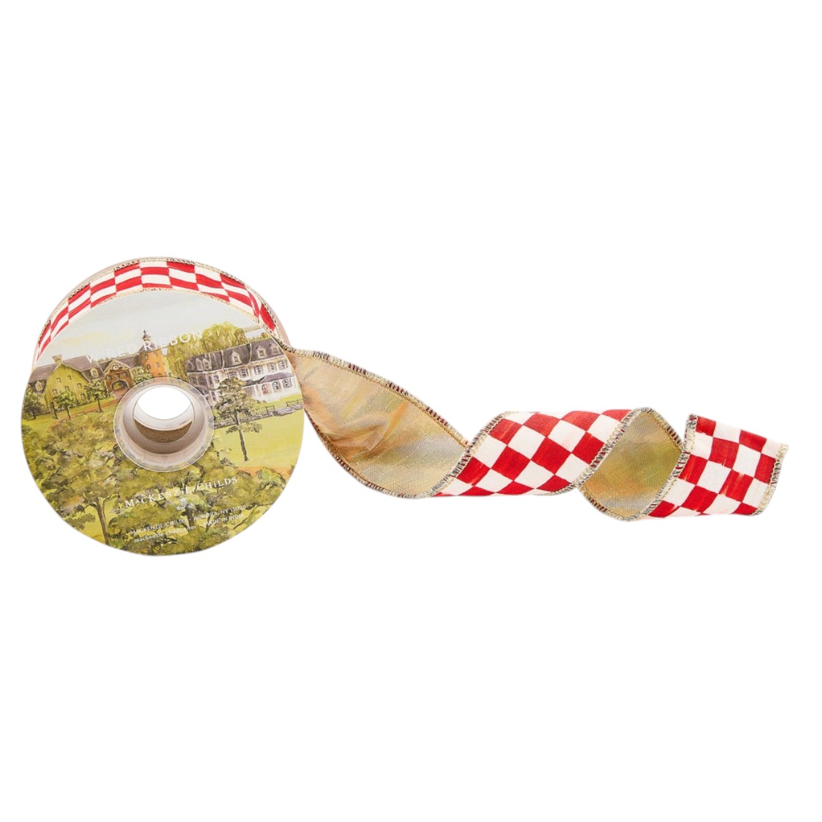 MacKenzie-Childs Red Check Ribbon, 2