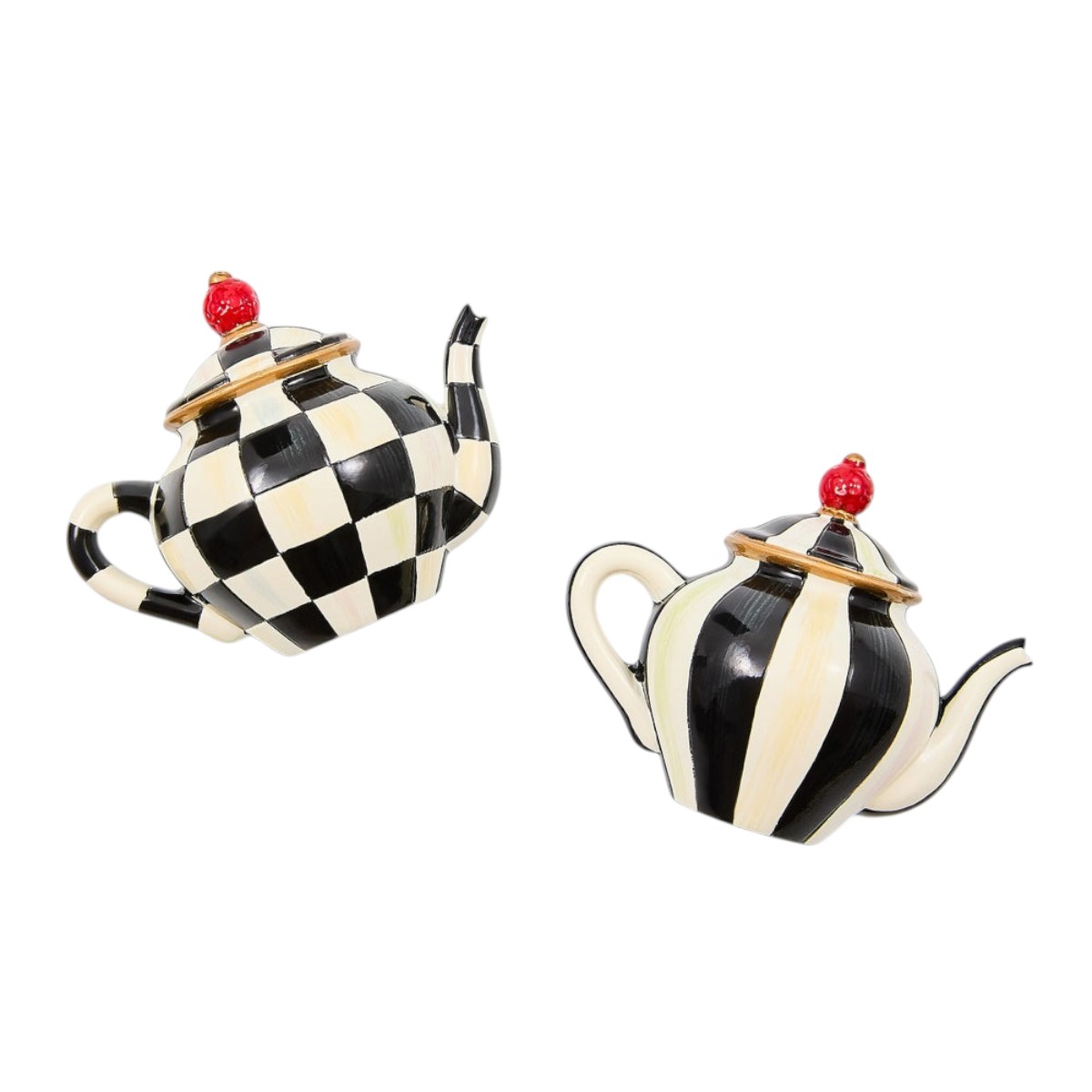 MacKenzie-Childs Teapot Magnets, Set of 2