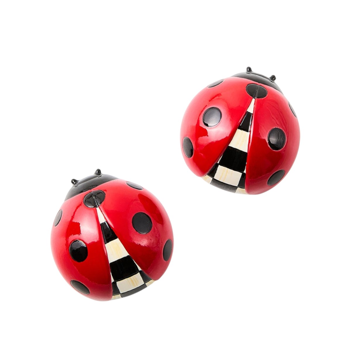 MacKenzie-Childs Lady Bug Magnets, Set of 2
