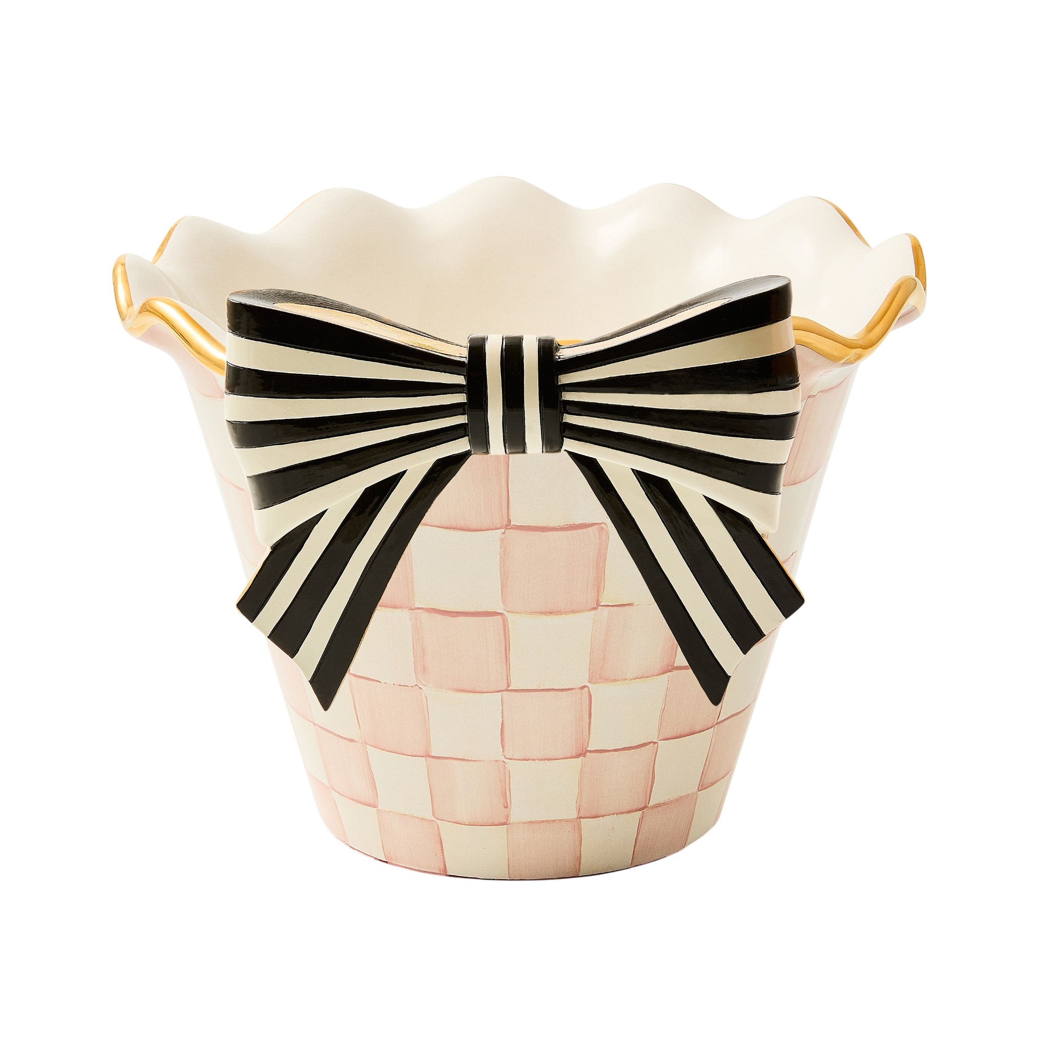 MacKenzie-Childs Pretty As A Bow Climber Pot / Planter