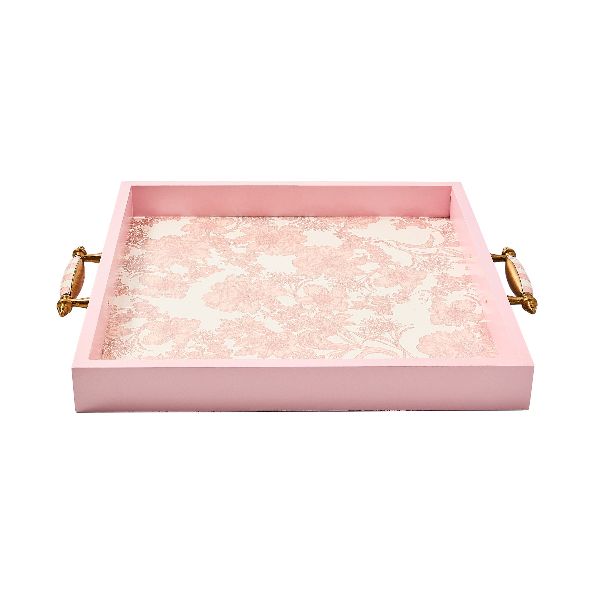 MacKenzie-Childs English Garden Tray, Rosy