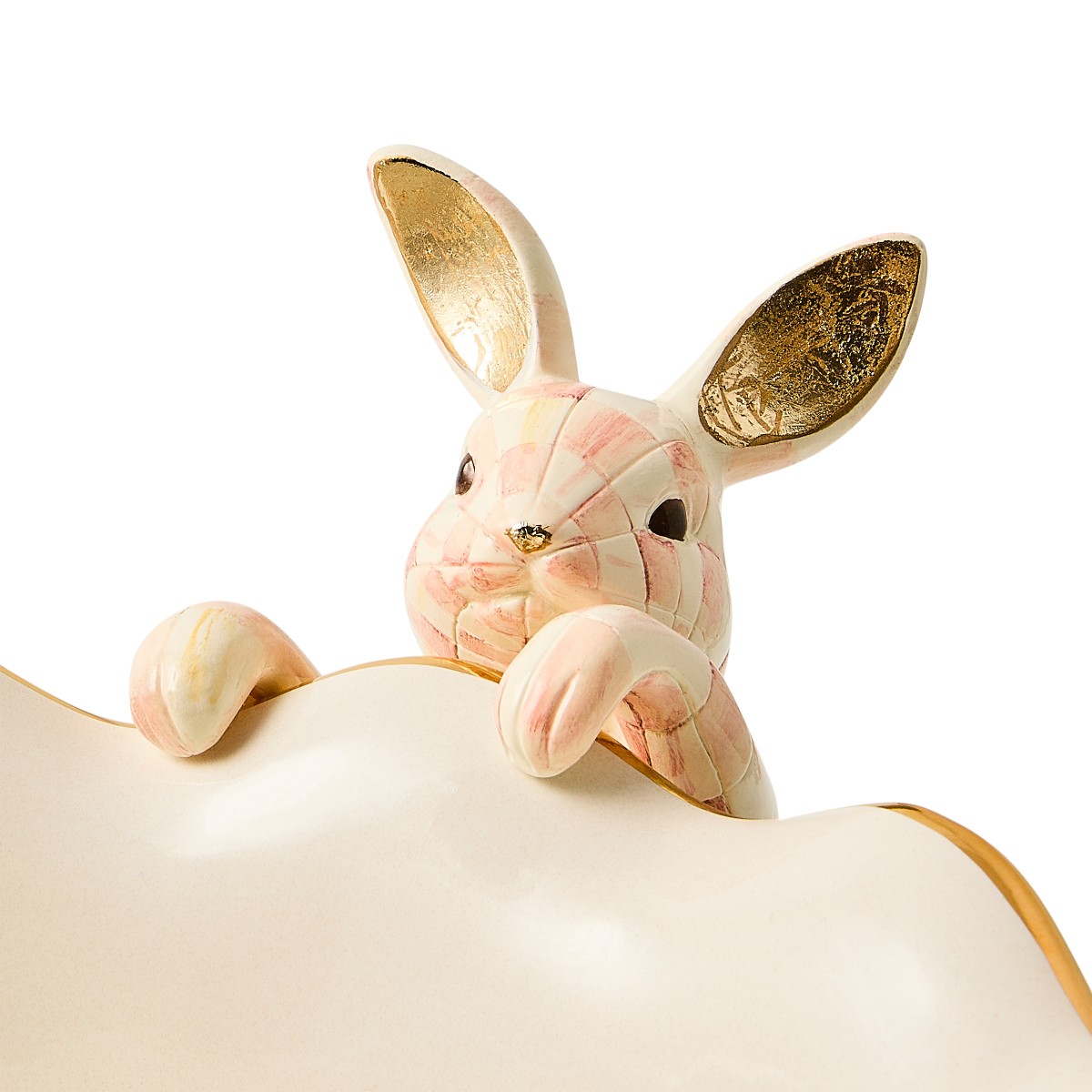 MacKenzie-Childs Funny Bunny Pot Climber, Rosy Check