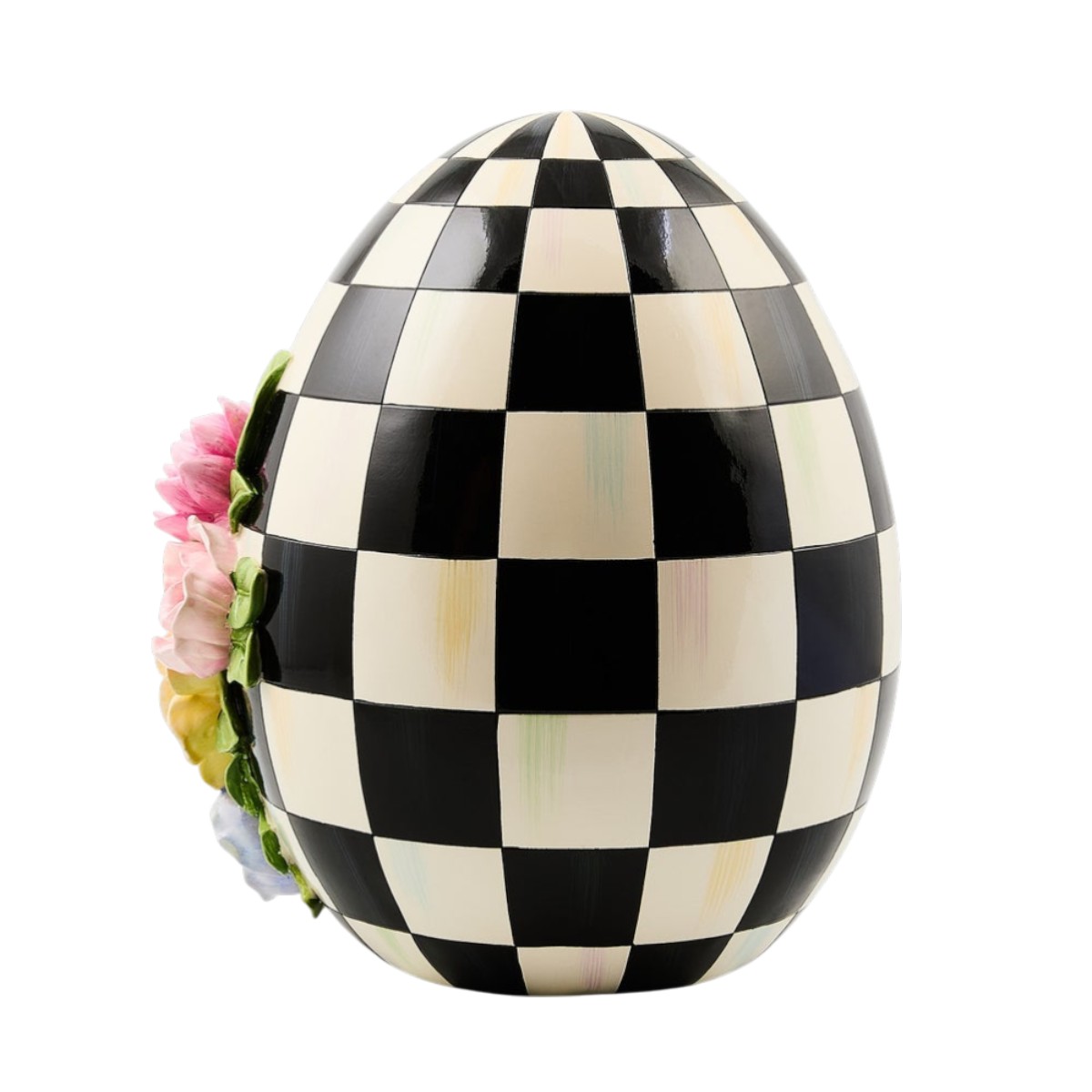 MacKenzie-Childs Floral Tabletop Egg, Frolic Spring