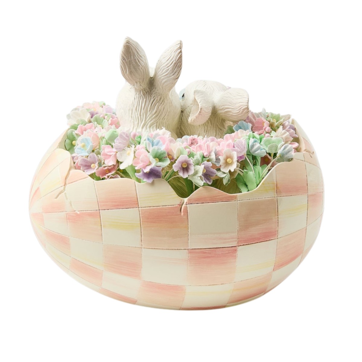 MacKenzie-Childs Peekaboo Egg, Rosy Check