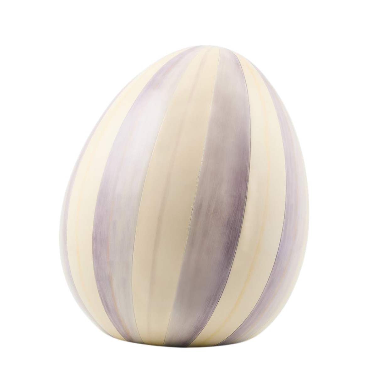 MacKenzie-Childs Medium Egg Figurine, Violet Stripe