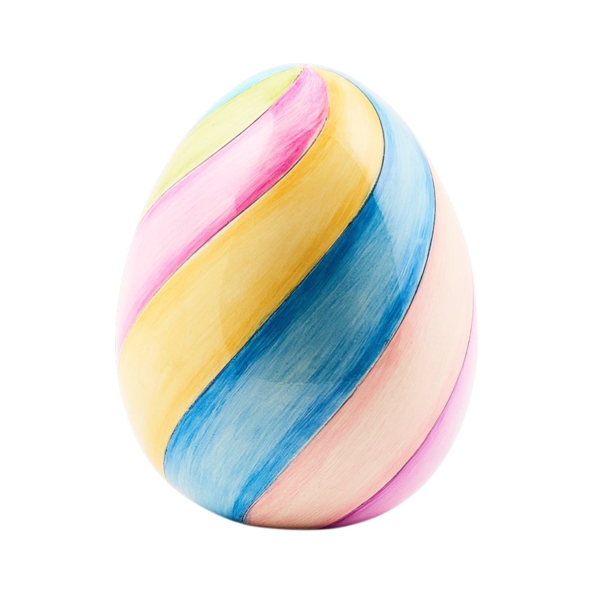 MacKenzie-Childs Swirl Mini Egg, Frolic Spring