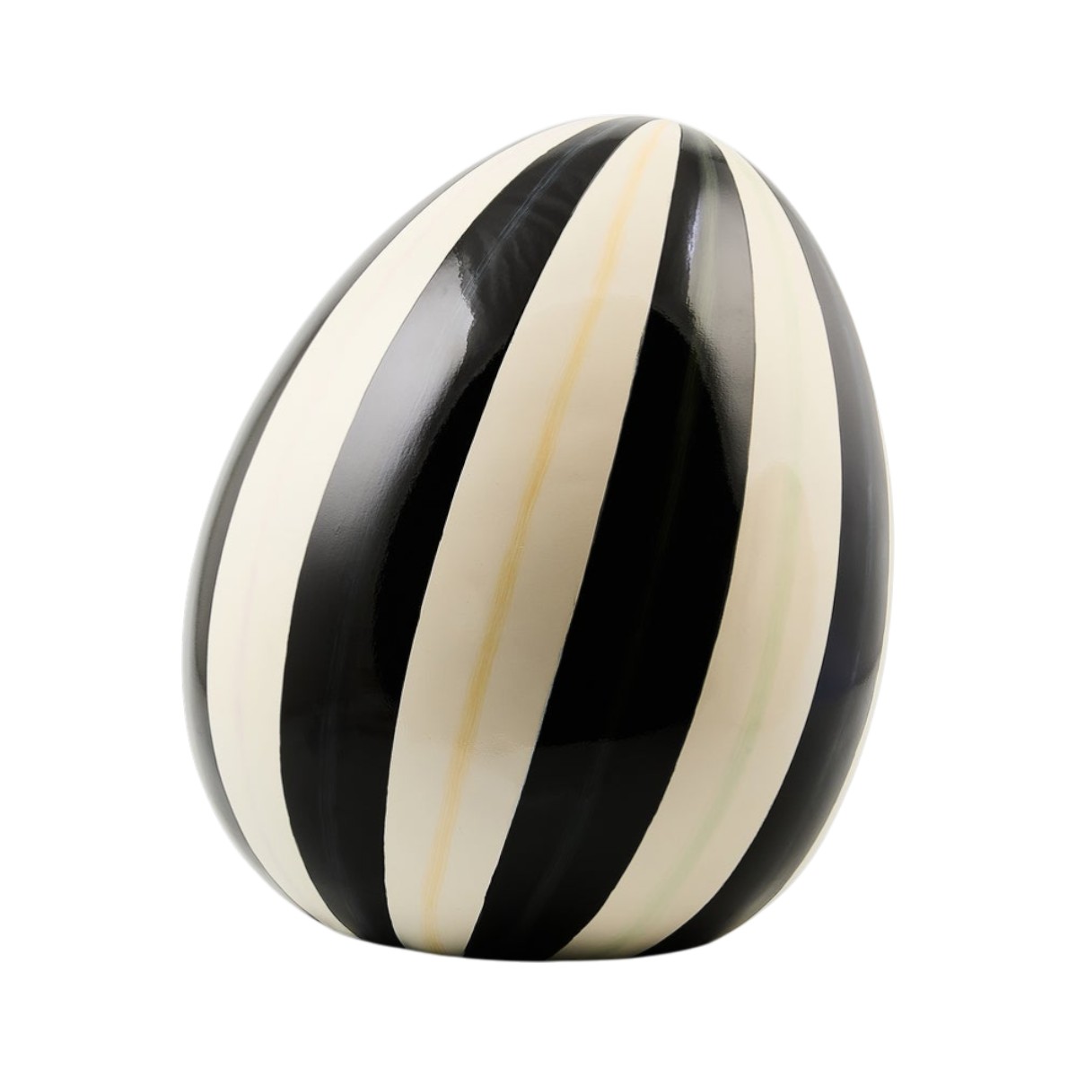 MacKenzie-Childs Medium Egg Figurine, Courtly Stripe