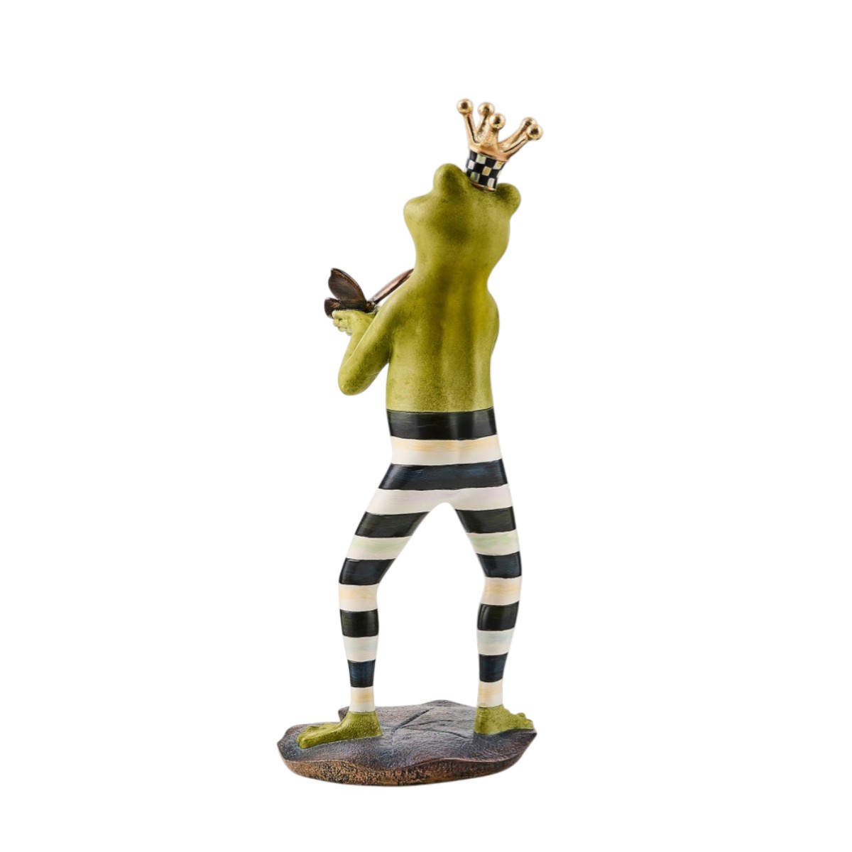 MacKenzie-Childs Courtly Fergal The Frog With Butterfly Décor Statue