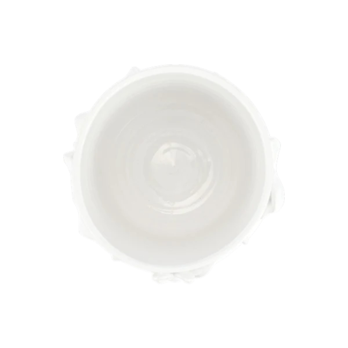 Vietri Bougainvillea Garden White Cachepot, Short