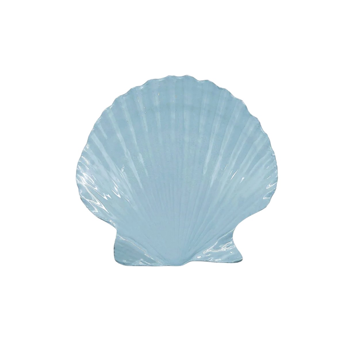 Mariposa Scallop Trinket Dish, Dusty Blue