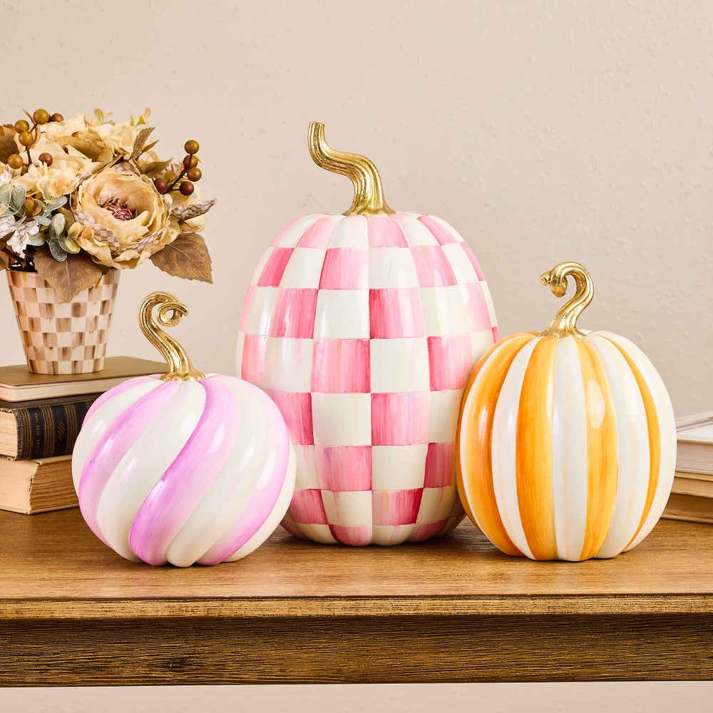 MacKenzie-Childs Glam 'O' Ween Pumpkin Trio Centerpiece
